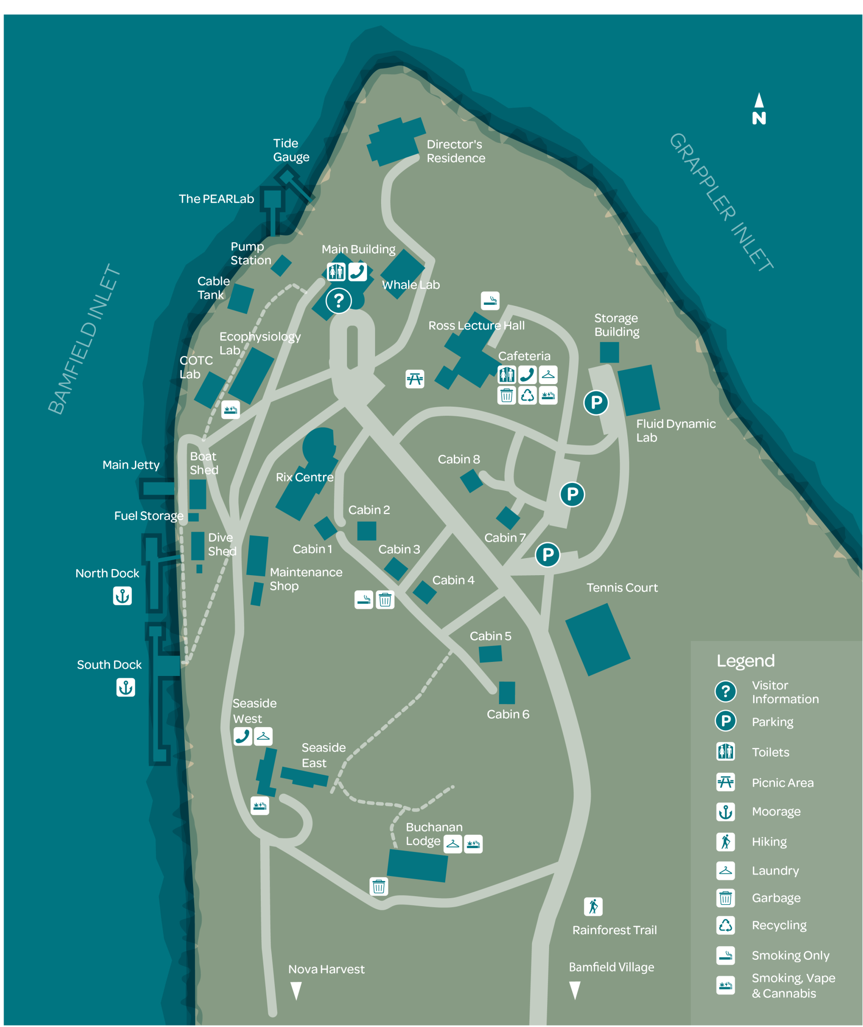 Getting around Campus | Bamfield Marine Sciences Centre