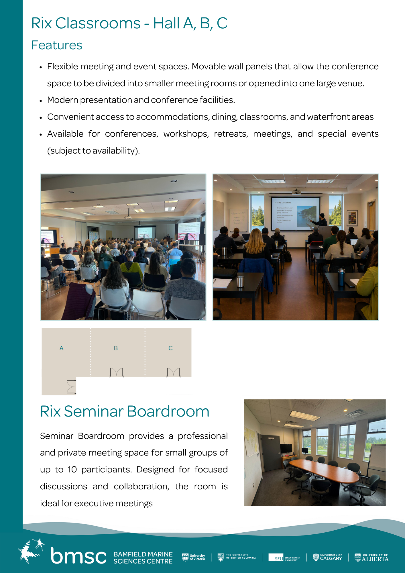 Rix Classrooms - Hall A, B, C